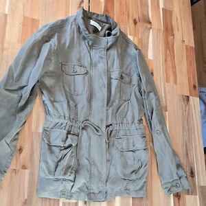 Grace & Lace Khaki Utility Jacket